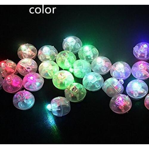 10Pcs Round Ball Tumbler LED Balloon Lights Mini Flash Luminous Lamps for Lantern Bar Christmas Wedding Party Decoration