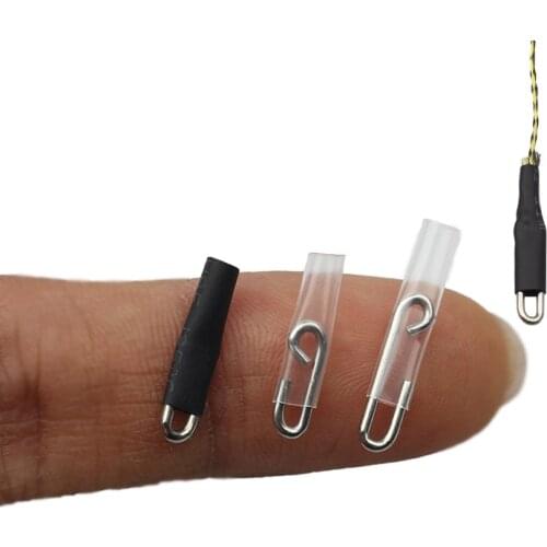 20pcs Safety Lead Snap Quick Clip Swivel Heat Shrink Tube Enganche Rapido Fast Fishing Snaps enchufe Connector carp fishing Hook