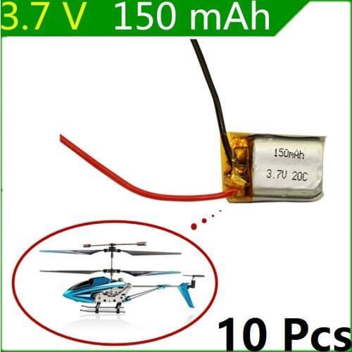 3.7V 150mAh Syma S107 S107G 1S 3.7V 150mAh Li-Po Battery 3.7V Helicopter Part Free shipping wholesale 10 PCS/lot