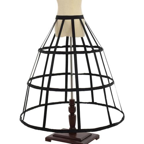 3 Hoops Crinoline Dress Hoopskirt for women Victorian Petticoat Bustle 2 Colors