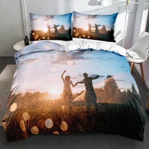 3D Bedding Bags Duvet Cover Comforter Covers White Pillow Shames King Queen Full Twin Size Custom Design Valentine Bedding Sets