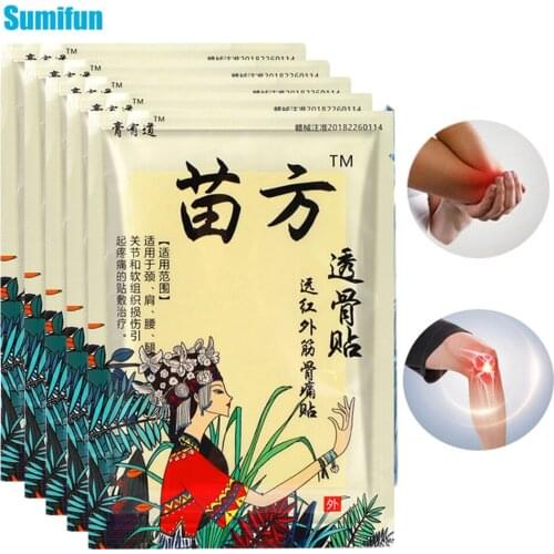 8Pcs Chinese Herb Extract Plaster Arthritis Neck Spine Muscle Cervical Spondylosis Pain Relieve Medical Patch Pain Killer