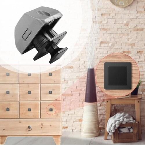 Camper Car Push RV Wall Cabinet Safety Lock Button Lock Desk Drawer Lock Cabinet Door Hardware Kitchen Cabinet Drawer Button