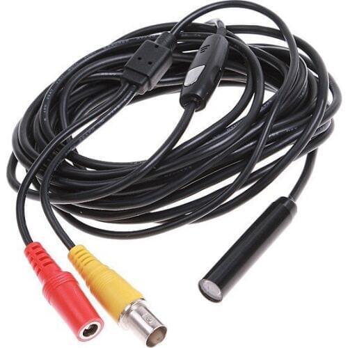 Free shipping AV 5M Lens Diameter 9mm 4 LED illumination water-proof IP67 endoscope camera,cctv camera 5 pcs /lot