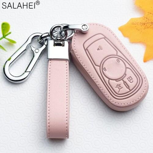 Leather Car Key Full Case Cover For Buick Envision Vervno GS 20T 28T Encore NEW LACROSSE Opel Astra k Car Protection Accessories