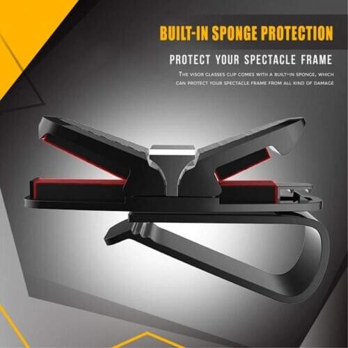 Carbon Fiber Glasses Holder Plastic Sun Visor Eye Clips Portable Double-End Vehicle Accessory Car Supplies Sunglasses Cl