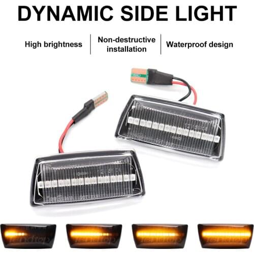 Smoked Lens Amber Full LED Front Fender Side Marker Lights For OPEL Astra H Zafira B Corsa D Insignia A Meriva B Chevrolet Cruze
