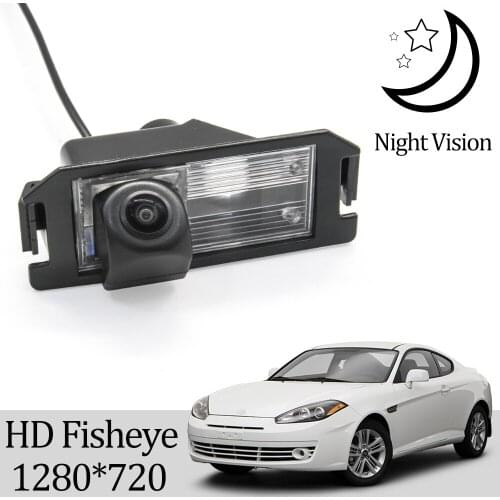 Owtosin HD 1280*720 Fisheye Rear View Camera For Hyundai Tiburon/Tuscani/Hyundai Coupe 2002-2008 Car Reverse Parking Accessories