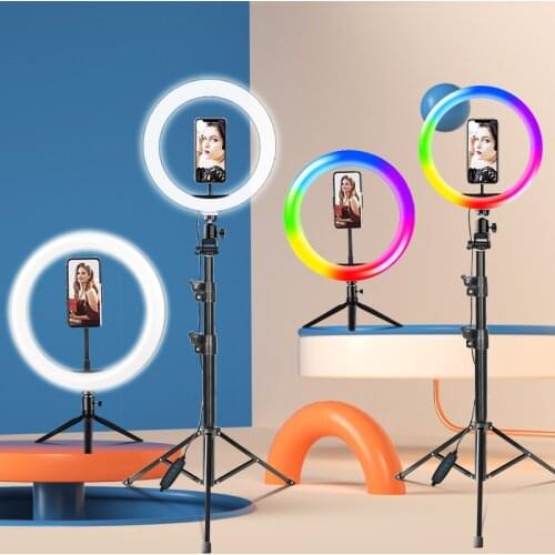 Selfie Ring Light Photography light led rim of lamp with mobile Holder large tripod stand for tik Youtube tiktok tok ringlight