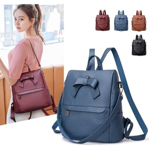 Fashion Women Backpack New Pu Leather school Backpacks for Teenage Girls Black Bagpack Vintage Female Rucksack Travel Backpacks