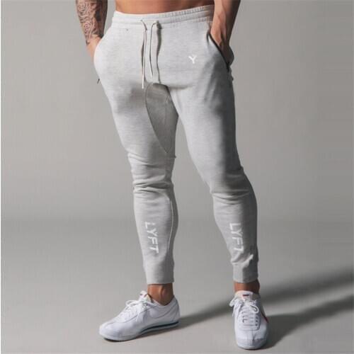 2021 Jogging Pants Men Sport Sweatpants Running Pants Men Joggers Cotton Trackpants Slim Fit Pants Bodybuilding Trouser