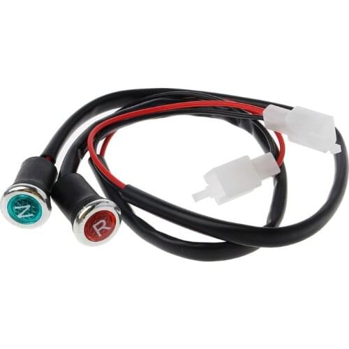 2Pcs Neutral Reverse Motorcycle N/R Light Indicator ATV Light Gear For 50cc 110cc 125cc 150cc 200cc 250cc