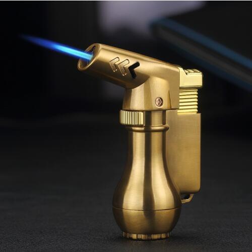 2018 New Torch Turbo Lighter Spray Gun Jet Butane Cigar Lighter Gas Cigarette 1300 C Windproof Lighter No Gas