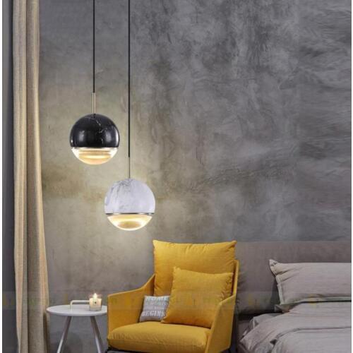 Hallway 1 pcs Globe ball chandelier led pendant fixtures modern restaurant bar lighting bedside lamp study led Hanging Light