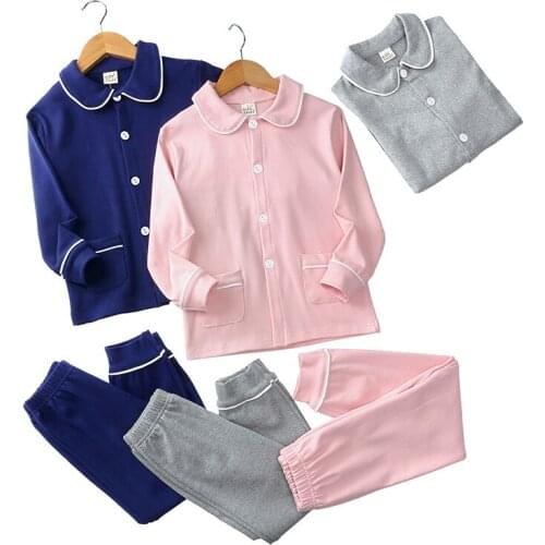Long Sleeve Pajamas for Baby Girls Boys Cotton Soft Childrens Sleepwear Set Jacket+Long Pant Fashion Kids Homewear