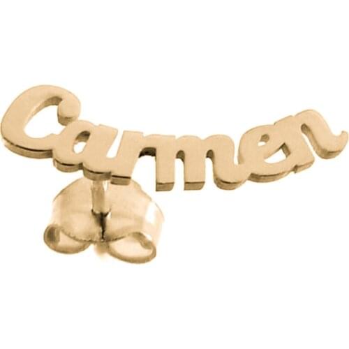 Minosilver Loose earring (1) custom name sterling silver plated is precious if you want to make a unique gift