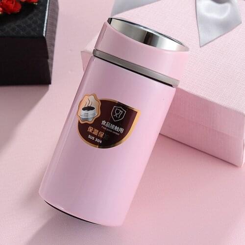 New Business Car Thermos Portable Double-layer Vacuum Thermos Bottle Outdoor Travel Sports Fashion Insulation Water Bottle