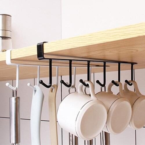Anti-rust Cabinet Hanger Easy Installation Iron Punch Free U-shape Storage Hook Home Kitchen hook storage