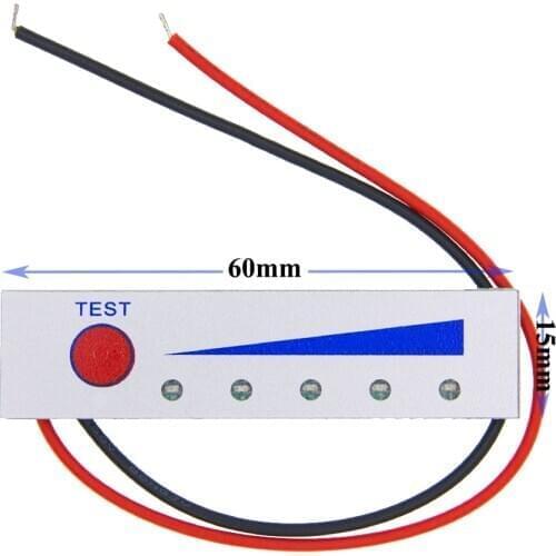 10PCS Waterproof 2S 3S 4S Li-ion Lithium Battery Capacity Indicator Electricity Power LED Display Meter Tester 8.4V 12.6V 16.8V
