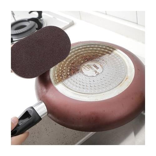 Magic Emery Sponge Wipe Magic Power Scrub Pot Bottom Black Scale Kitchen Clean Powerful Dirt Remover Rust Brush Pot Artifact