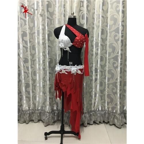 Bellydance oriental Belly Indian gypsy dance dancing costume costumes clothes bra belt chain scarf ring skirt dress set suit 028