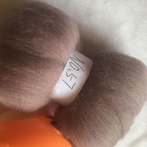 WFPFBEC 70s Australia COMBED 100% WOOL fiber merino diy wool for neddles felting 50g 100g 200g 300g 500g 1000g NO.57