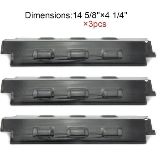 BBQ Parts 98531(3-pack) Porcelain Steel Heat Shield Replacement Heat Plate for Charbroil and Kenmore Gas Grill Models