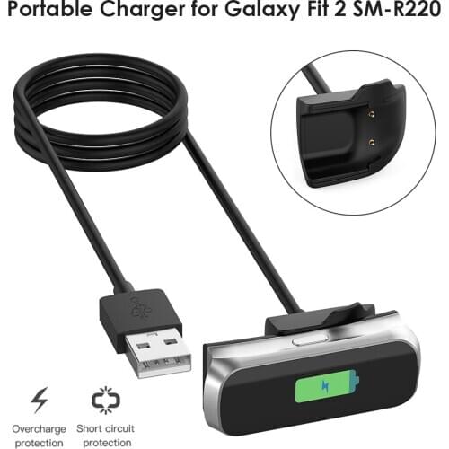USB Charger for Samsung galaxy fit 2 SM-R220 Charging Cable Data Cradle Dock Wire For galaxy fit2 R220 Smart Watch Accessories