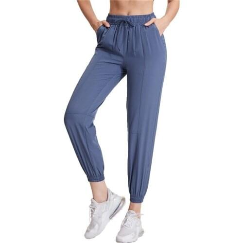 Vansydical Solid Sweatpants Women Running Jogging Pants Workout Trousers Drawstring Waist Sport Pants for Yoga Training