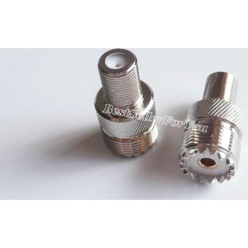 1Piece UHF SO-239 Female SO-239 SO239 To F TV Female Jack RF Coaxial Adapter Connector ENGLISH