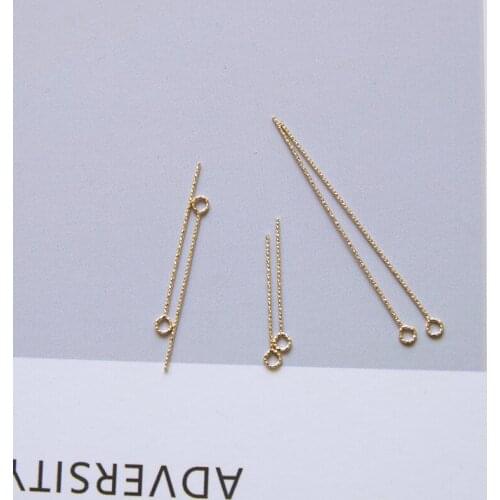 14K Gold filled Scrub twisted 9 head Pins not fade for making jewelry accessories matte gold color needles 0.5*19/25/38mm 10pcs