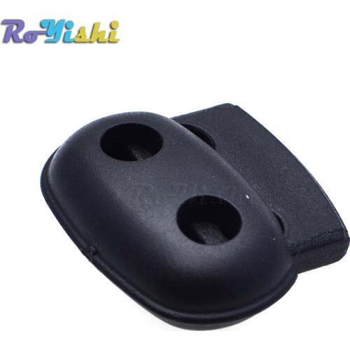 10pcs/pack Plastic Cord Lock Stopper Toggle Clip Black 25mm*21mm*8mm