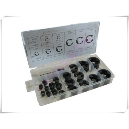 300 Pieces Hardware External Snap Ring Circlip Kit Assortment Set Kit With 9 Sizes
