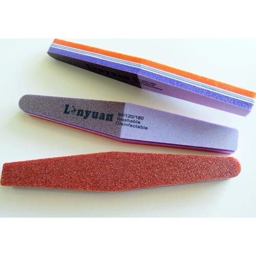 80/120/180 grits Sponge Nail File diamond nail buffer file Art Manicure Kits 3 Pcs/Lot nail sanding file