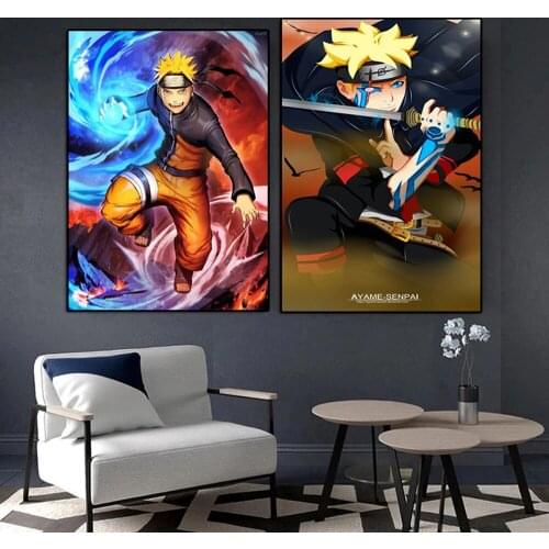 Naruto Anime Figure Uchiha Sasuke Uchiha ItachiJiraiya Uzumaki Canvas Painting Bedroom Decoration PosterSticker Print Picture