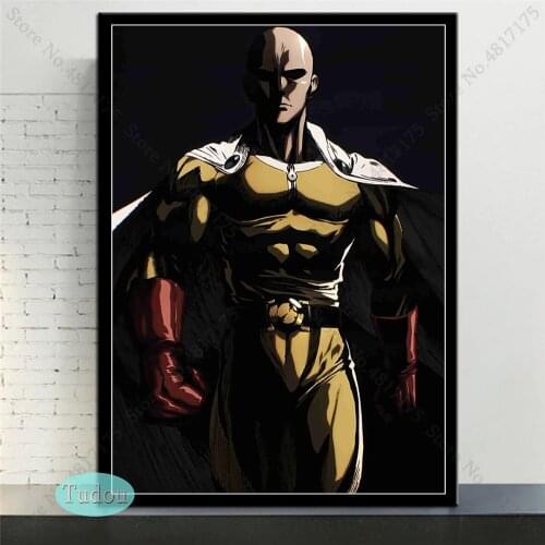 One Punch Man Anime Poster Canvas HD Prints Painting HD Wall Art Pictures For Children Room Home Decoration