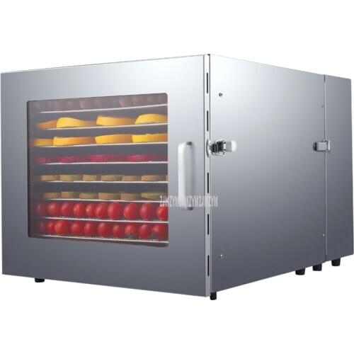 60L 10 Layer Automatic Food Dehydrator Household Stainless Steel Honeysuckle Snacks Fruit Vegetable Drying Machine Food Dryer
