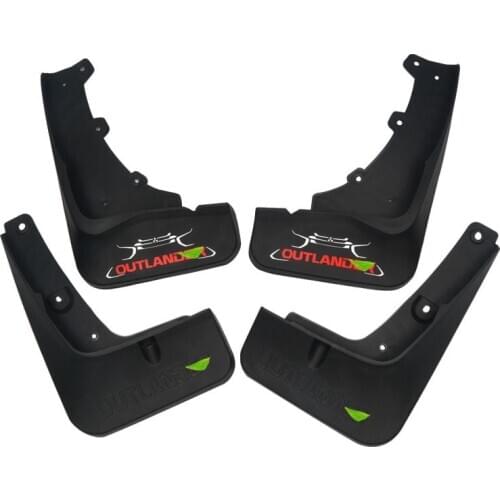 For Mitsubishi Outlander2019 High quality soft plastic front and rear wheel splash guards 4pcs/set Car-styling