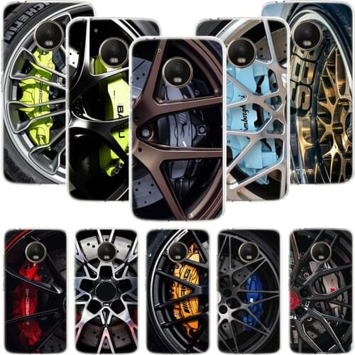 Sports Car Wheel Tire Speed Phone Case For Motorola Moto G9 G8 G7 G6 G5 E6 E5 E4 Plus Play Power One Action Macro Coque Cover Ca