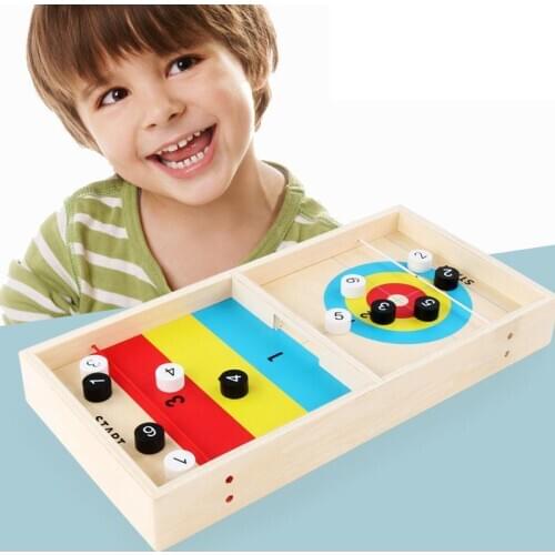 Wooden Ice Fox Ball Toy Family Fun Parent Child Interactive Toy Gift Montessori Education Childrens Party Board Desktop Game