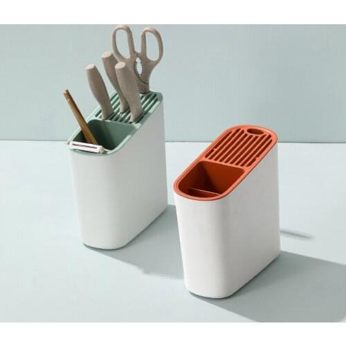 Zq Suncha Knife Holder Knife Holder Kitchen Tableware Knife Draining Storage Rack Chopsticks Knife Holder Storage Rack