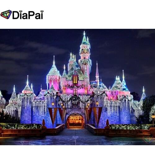 DIAPAI 5D DIY Diamond Painting 100% Full Square/Round Drill "Castle scenery" Diamond Embroidery Cross Stitch 3D Decor A22767