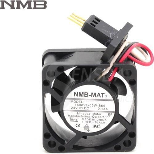 For NMB 1608VL-05W-B69 24V 4020 40mm 3-pin computere pc case cpu industrial cooling fans waterproof