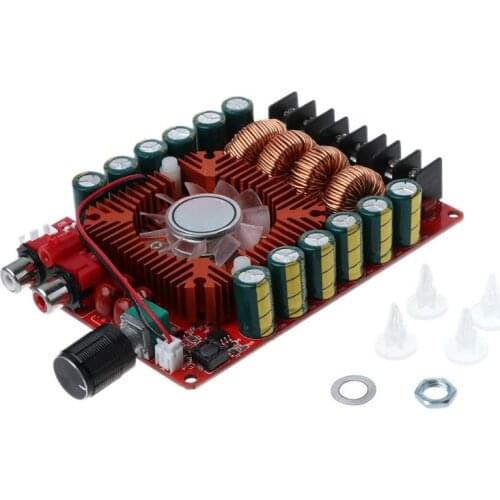 P0RB TDA7498E 2x160W Dual Channel Amplifier Board 24V Stereo Power Amp Module Support Single Channel for Car Vehicle