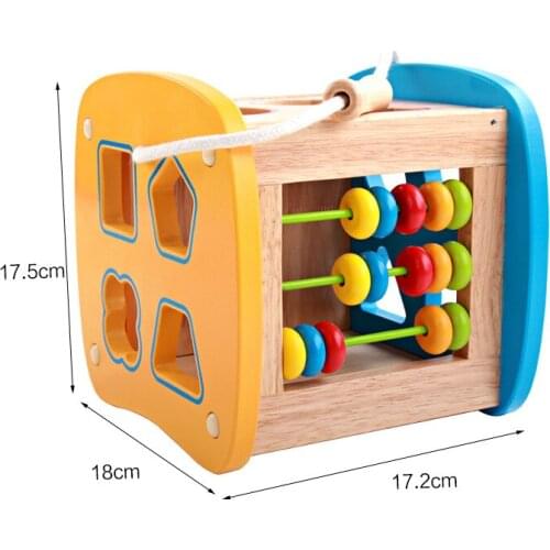Shape Matching Box baby piano abacus bead number fruit cognitive Learning & Education Color & Shape wooden toy baby toys sale