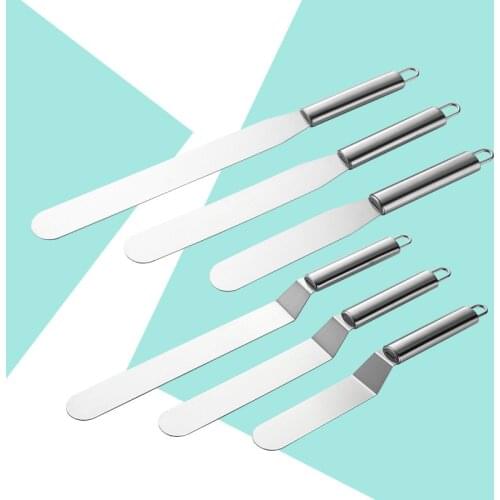 Cake Decorating Tools Stainless Steel Baking & Pastry Tools Portable Cream Spatula Cake Butter Accessories Kitchen Gadgets
