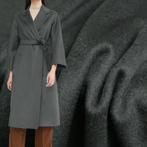 Red Raspberry Grey Micro Ripple Overcoating Cashmere Wool Materials Women Suits Pants Overcoat DIY Cloth Fabrics Freeshippin