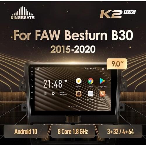 KingBeats Android Octa-Core head unit HU 4G in Dash Car Radio Multimedia Video Player Navigation GPS For FAW Besturn B30 1 2015 - 2020 no dvd 2 din Double Din Android Car Stereo 2din