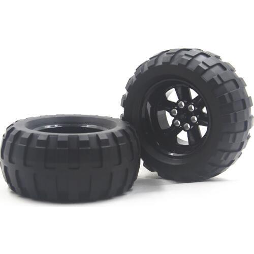 MOC BLOCKS Technic Parts 1pcs TYRE BALOON WIDE DIA94,8 X 44 & RIM DIA 56 X 34 compatible with lego for kids boys toy