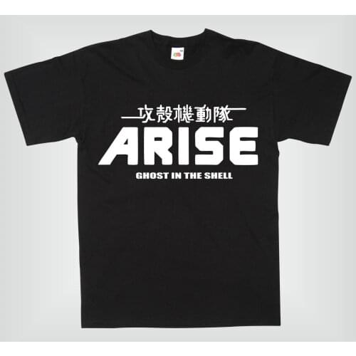 100% Cotton Print Mens Summer GHOST IN THE SHELL ARISE - CAMISETA PARA HOMBRE - FUNNY T-SHIRT Tee Shirt
